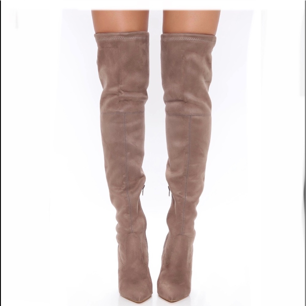 Over the knee heel boot